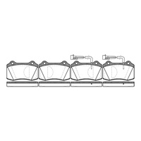 Remsa Brake Pads Front Chrysler Dodge 0434.02