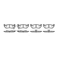 REMSA BRAKE PADS JEEP REAR 0628.12