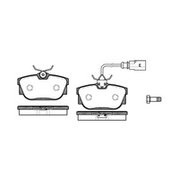 REMSA BRAKE PADS 0767.01