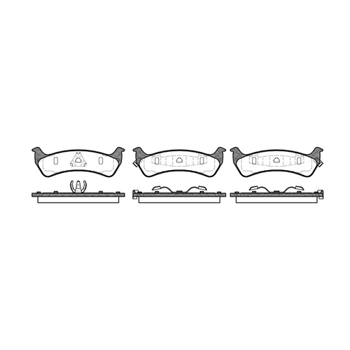 Remsa Brake Pads Rear Jeep 0470.02