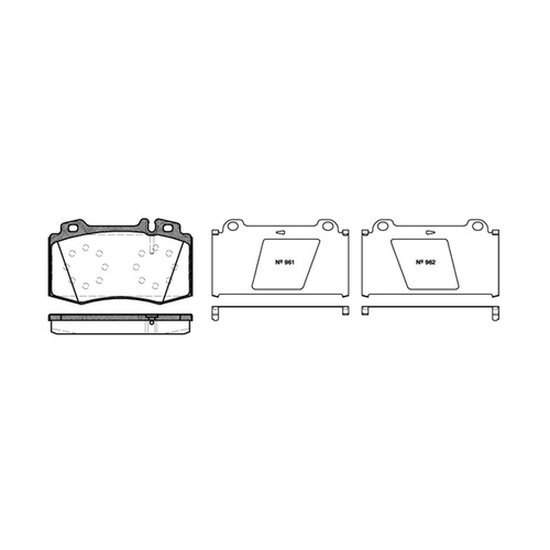 REMSA BRAKE PADS 0769.00