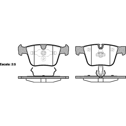 REMSA BRAKE PADS MERC AMG REAR 1216.00