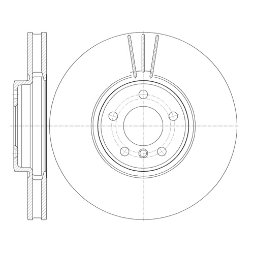 DISC ROTORS BMW X5 4.6 FR 61079.10