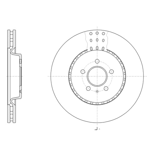 REMSA  DISC ROTORS FRONT AUDI 61493.10