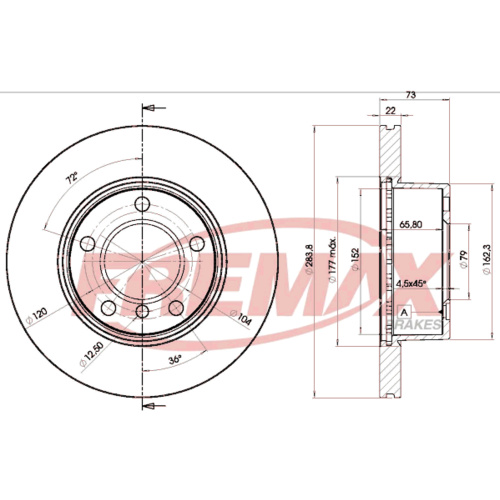 FREMAX BRAKE DISC FRONT BD-4629